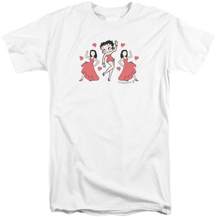 Betty Boop BB Dancing Heart Dance Tall T-Shirt