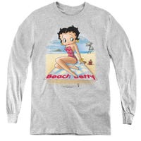 Betty Boop Beach Party Kids Long Sleeve Shirt