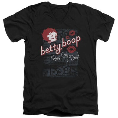 Betty Boop Boop Oop a Doop! Wink V-Neck T-Shirt