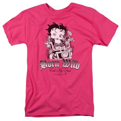 Betty Boop Born Wild Biker Girl T-Shirt