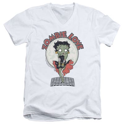 Betty Boop Breezy Zombie Love V-Neck T-Shirt