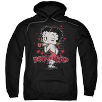 Betty Boop Classic Kiss Logo Hearts Hoodie