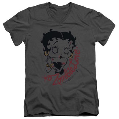 Betty Boop Classic Zombie Love V-Neck T-Shirt