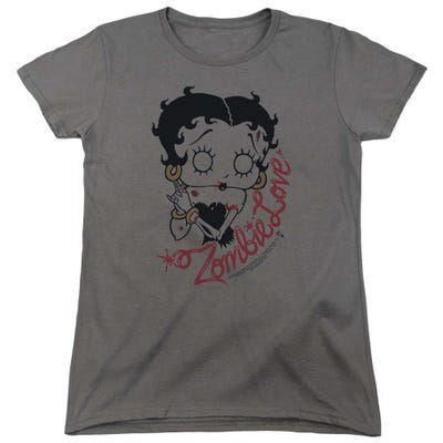 Betty Boop Classic Zombie Love Womens T-Shirt