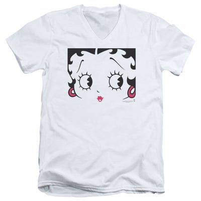 Betty Boop Close Up Face V-Neck T-Shirt