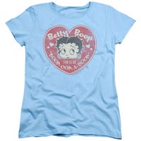 Betty Boop Fan Club Heart Boop-Oop-A-Doop Womens T-Shirt