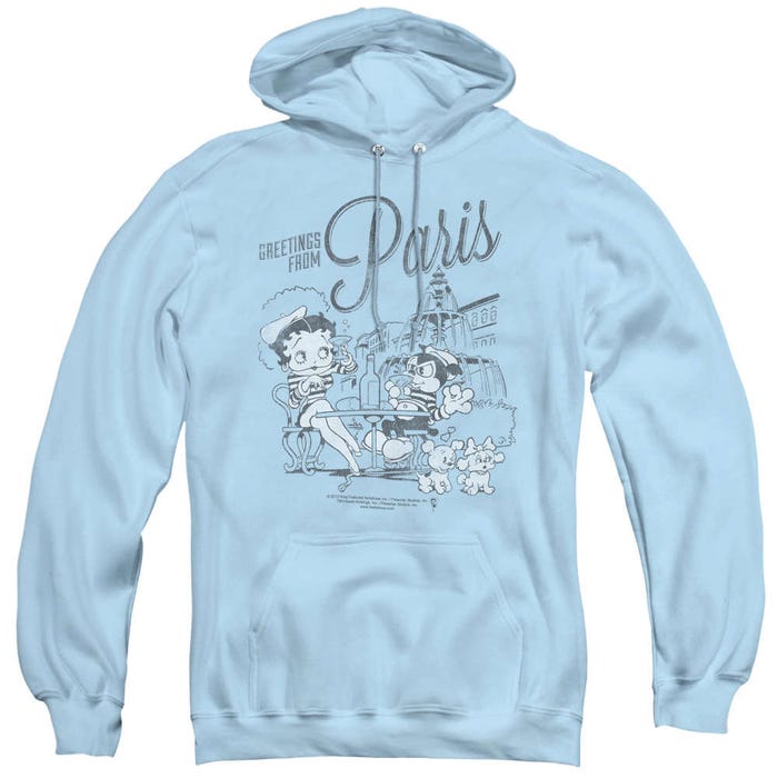 Betty Boop Greetings from Paris, France Hoodie