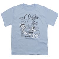 Betty Boop Greetings from Paris, France Kids T-Shirt