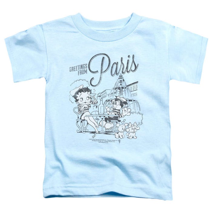 Betty Boop Greetings from Paris, France Toddler T-Shirt
