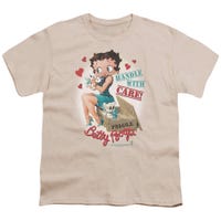 Betty Boop Handle with Care Fragile Package Kids T-Shirt