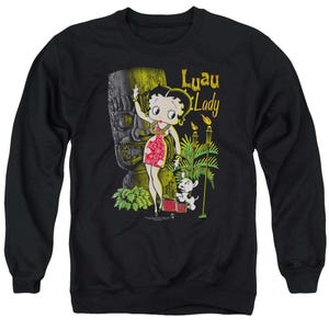 Betty Boop Hawaii Luau Lady Sweatshirt