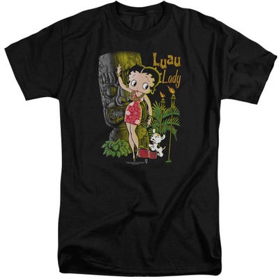 Betty Boop Hawaii Luau Lady Tall T-Shirt