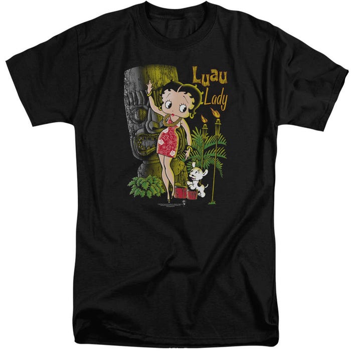 Betty Boop Hawaii Luau Lady Tall T-Shirt