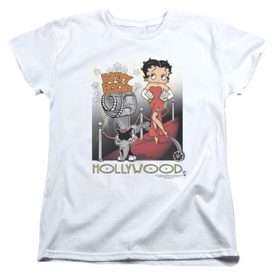 Betty Boop Hollywood Movie Time Womens T-Shirt