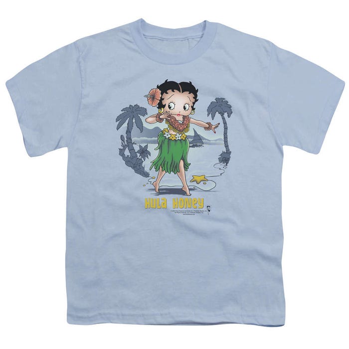 Betty Boop Hula Honey Hawaii Kids T-Shirt