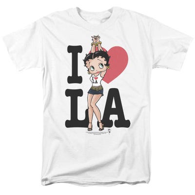 Betty Boop I Heart Love LA California T-Shirt