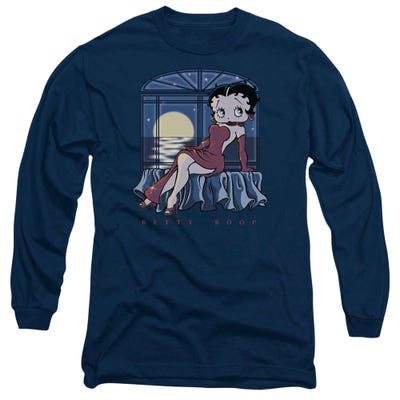 Betty Boop in the Moonlight Long Sleeve Shirt