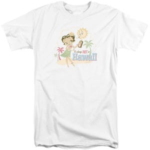 Betty Boop it's Always Hot in Hawaii Tall T-Shirt