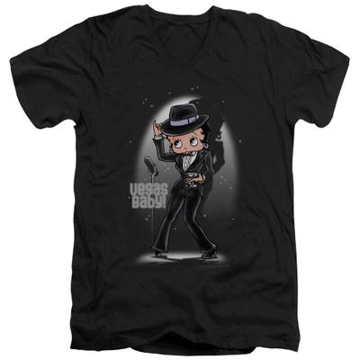 Betty Boop Las Vegas Baby Showtime V-Neck T-Shirt