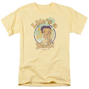 Betty Boop Life's A Beach Tropical Logo T-Shirt