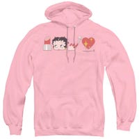 Betty Boop Lipstick Head Nails and Love Symbols Hoodie