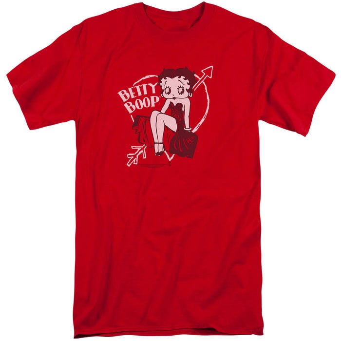 Betty Boop Lover Girl Heart Tall T-Shirt