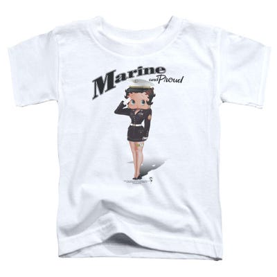 Betty Boop Marine and Proud USA Toddler T-Shirt