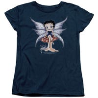 Betty Boop Mushroom Fairy Womens T-Shirt