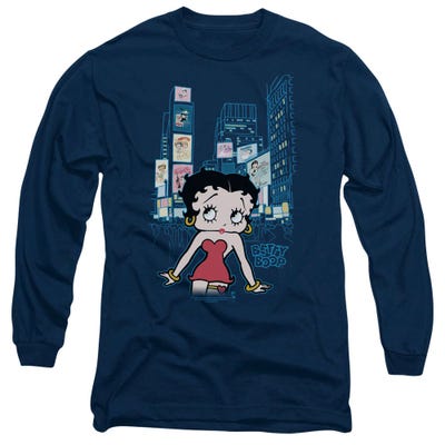 Betty Boop New York Time Square Long Sleeve Shirt