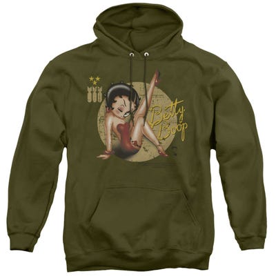 Betty Boop Nose Art Military Hoodie