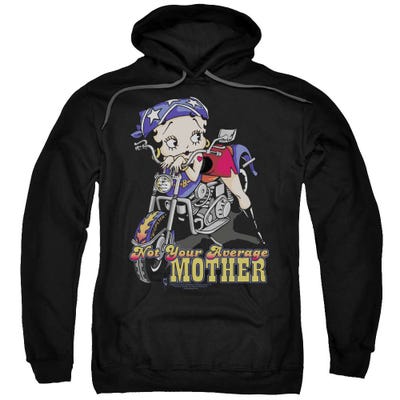 Betty Boop Not Your Average Mother Biker Girl Hoodie