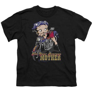 Betty Boop Not Your Average Mother Biker Girl Kids T-Shirt