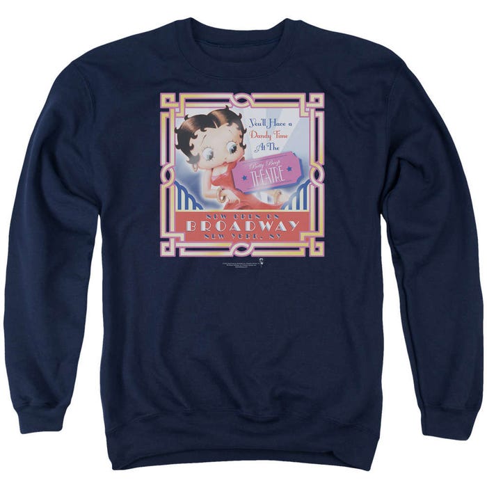 Betty Boop Now Open on Broadway New York Sweatshirt