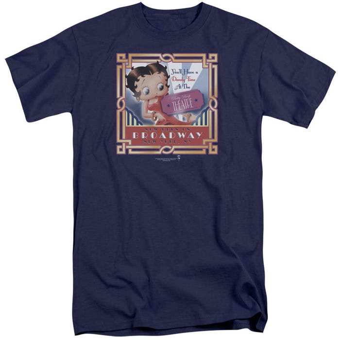 Betty Boop Now Open on Broadway New York Tall T-Shirt