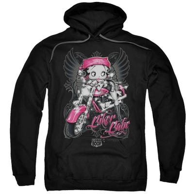 Betty Boop Pink Biker Babe Motor Cycle Hoodie