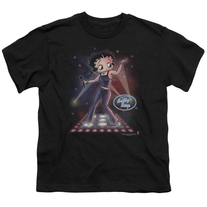 Betty Boop Pop Star Singer Kids T-Shirt