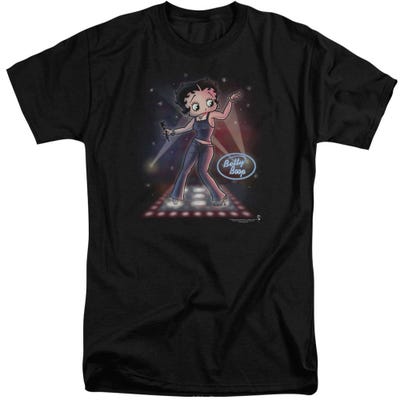 Betty Boop Pop Star Singer Tall T-Shirt