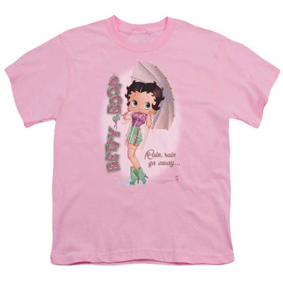 Betty Boop Rain Rain Go Away Kids T-Shirt
