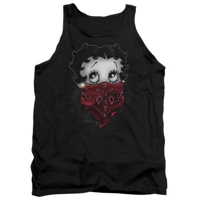 Betty Boop Red Bandana and Roses Gangster Tank Top