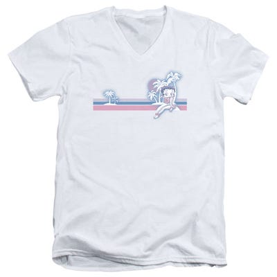 Betty Boop Retro Surf Band V-Neck T-Shirt