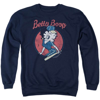 Betty Boop Retro Team Boop Baseball Logo Sweatshirt