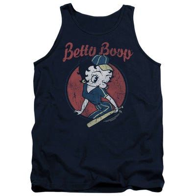Betty Boop Retro Team Boop Baseball Logo Tank Top