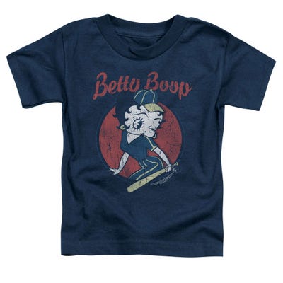Betty Boop Retro Team Boop Baseball Logo Toddler T-Shirt