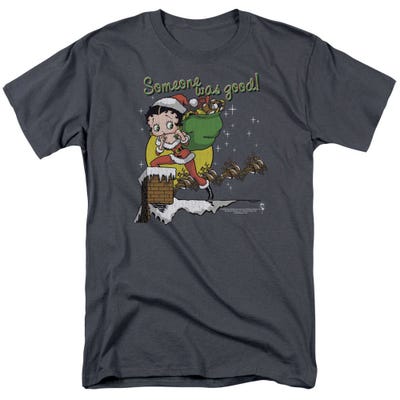 Betty Boop Santa Claus Someone was good! Chimney T-Shirt