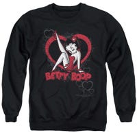 Betty Boop Scrolling Hearts Leg Up Sweatshirt