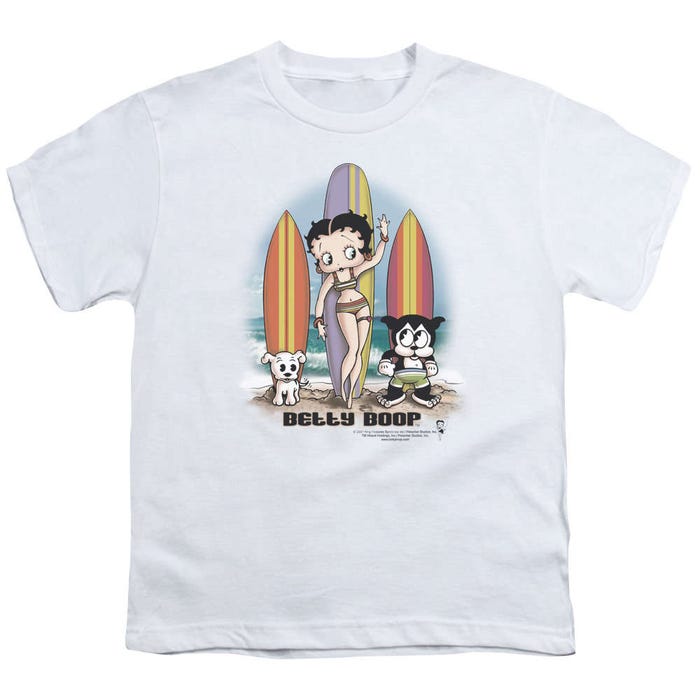 Betty Boop Summer Surfers Kids T-Shirt
