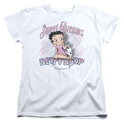 Betty Boop Sweet Dreams Womens T-Shirt