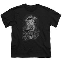 Betty Boop Tattoo Fashion Roses Kids T-Shirt