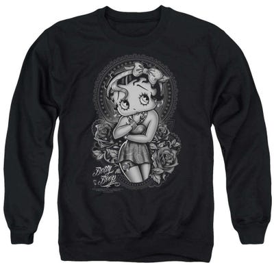 Betty Boop Tattoo Fashion Roses Sweatshirt