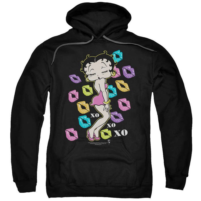 Betty Boop Tripple XO XO XO Lips Hoodie